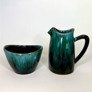 Blue Mountain Pottery Creamer Sugar Bowl Set Canada